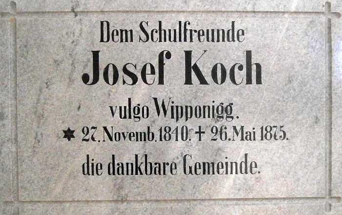 Gedenktafel an Josef Koch Volksschule Krumpendorf