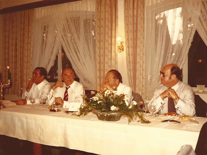 Festessen der Gewerkschaft mit Bruno Kreisky im Restaurant Koch 1977