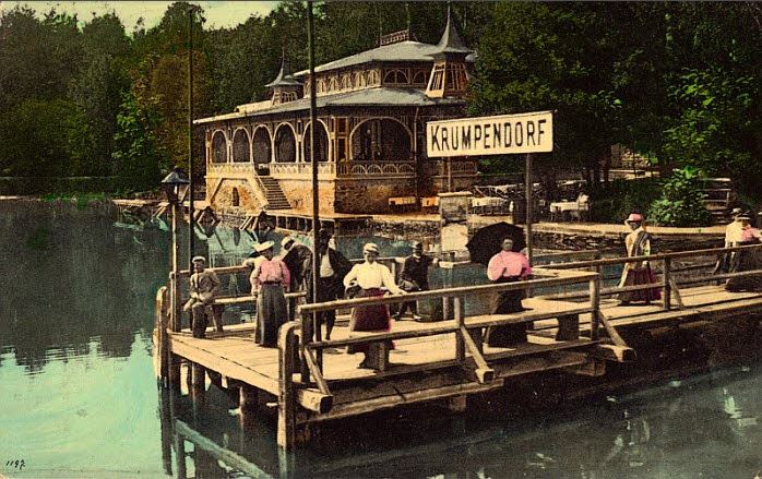 Schiffsanlegestelle Krumpendorf 1909