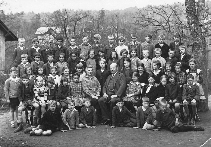 Klassenfoto 1929 Volksschule Krumpendorf
