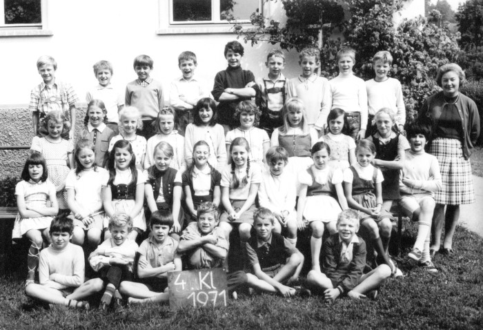 Klassenfoto 1971 4. Klasse