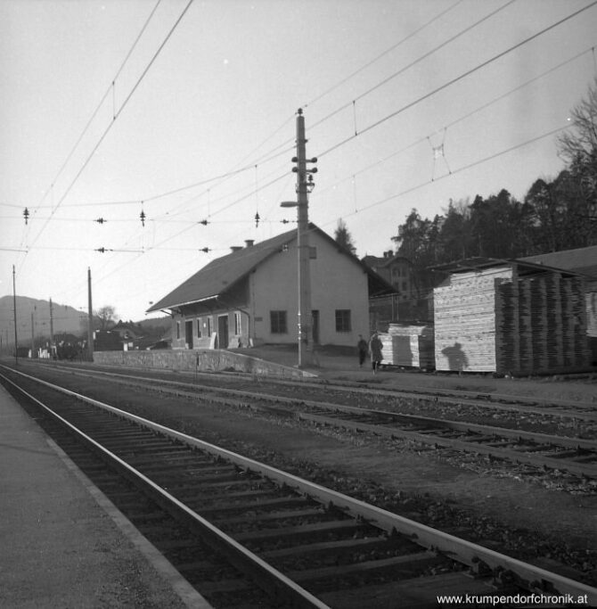 Krumpendorf 1955-1958 Bahnhof Krumpendorf Lager