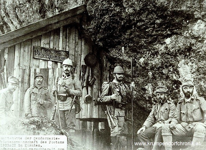Gendarmerie Wachmannschaft des Postens Wolfsbach 1910er Jahre