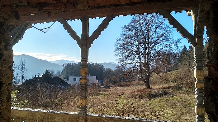 Blick vom Balkon im 1. Stock 2019