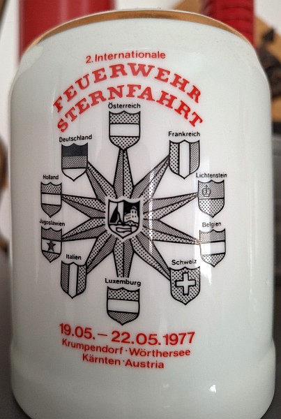 Bierkrug als Gastgeschenk 1977