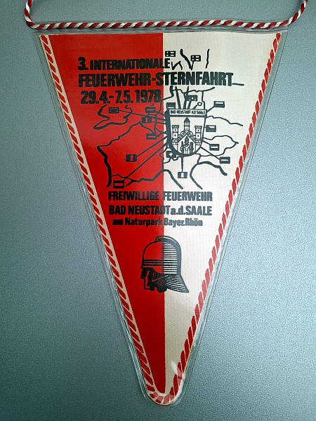 Sternfahrtwimpel der 3. Sternfahrt 1978