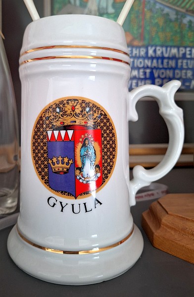 Bierkrug zur Sternfahrt in Gyula 1993
