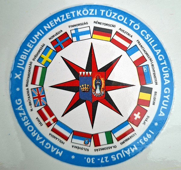 Logo der 10. Sternfahrt in Gyula / Ungarn 1993