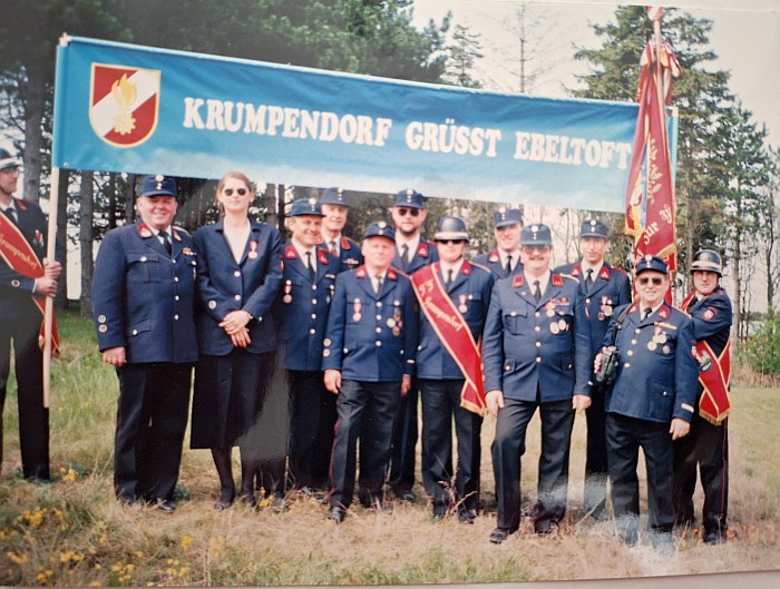 Feuerwehr Krumpendorf grüßt Ebeltoft 1997