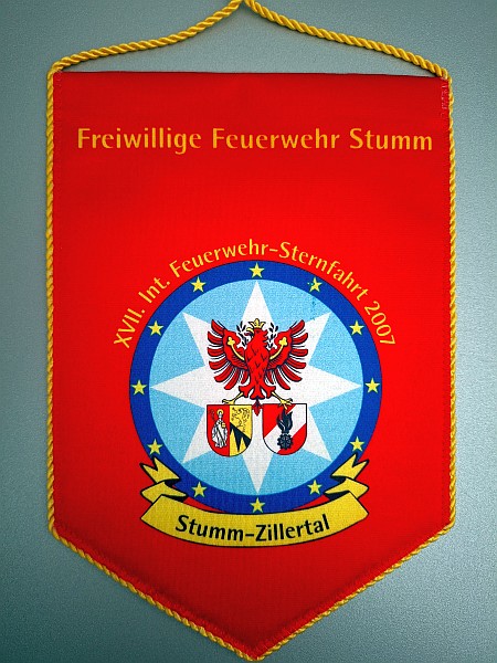 Wimpel der 17. Sternfahrt in Stumm-Zillertal 2007