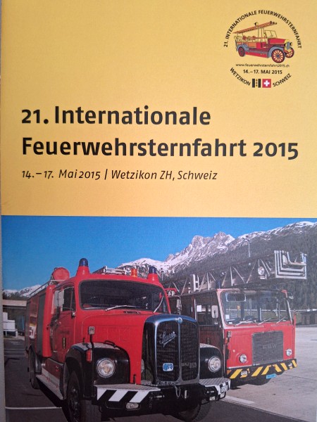 Prospekt 21. Sternfahrt in Wetzikon / Schweiz 2015