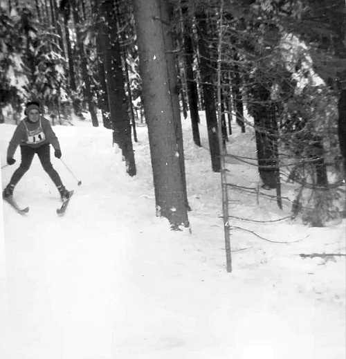 Liane Voss vor am Steilhang 1961