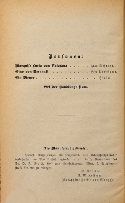 Eine Lection Personenliste 1890
