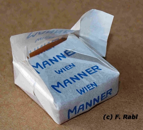 Ein Stollwerk der Firma Manner
