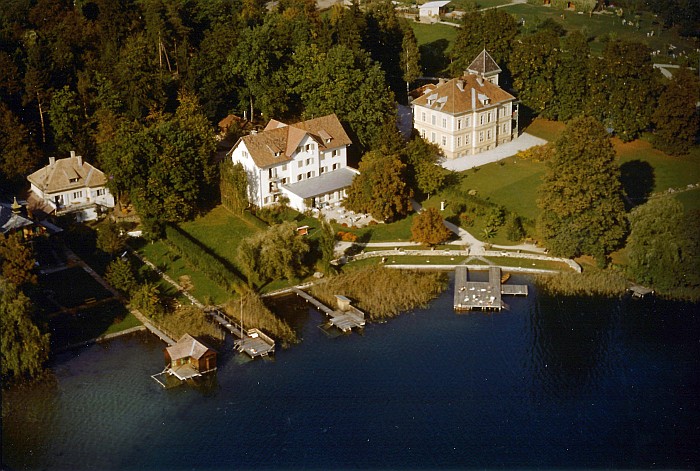 Luftbild Parkvilla und Seehotel Koch ca. 1960