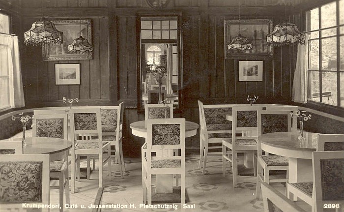 Pleschutznig Café und Jausenstation Saal 1928
