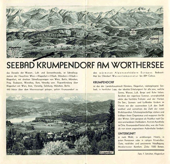 Prospekt Krumpendorf am Wörthersee 1937