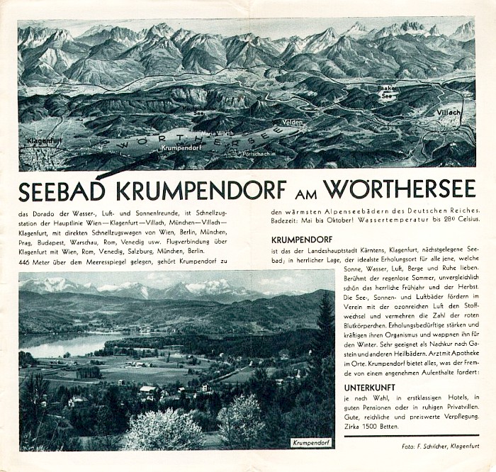 Prospekt Krumpendorf am Wörthersee 1939