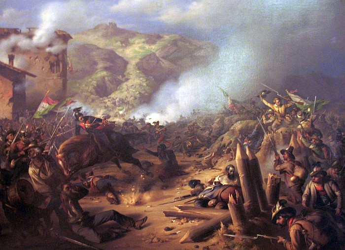 Alois Schönn - Die Erstürmung des verschanzten Lagers von Lodrone 1851