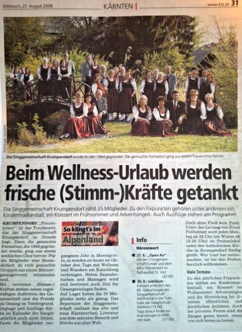 Presseartikel KTZ 2008