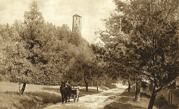 Hauptstraße bei Schrotturm 1914